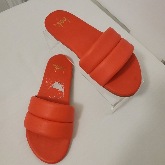 Beek Sugarbird Leather Slides Size 5, colorful, stylish, chic, beach - Picture 11 of 11